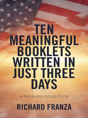 cover image of Ten Meaningful Booklets Written in Just Three Days